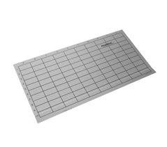 Klebeflächen Monitoring grau gerastert - Pappe 25 x 6  Stück 